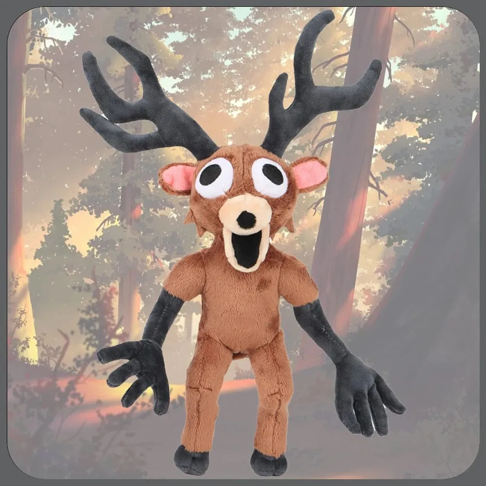 New 38cm 99 Nights Cartoon In The Forest Deer Plush Toys Cotton Stuffed Doll Anime Animal for Kids Birthday Gift Halloween Gifts