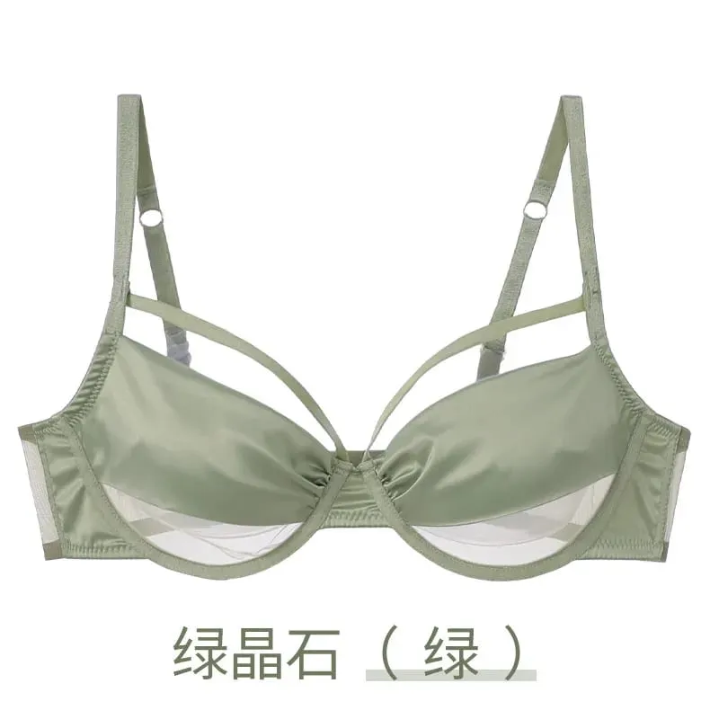 숙녀 새로운 얇은 컵 슬리밍 란제리 세트 소프트 언더 와이어 푸시 업 브래지어 최소화 효과 수집 사이드 벌지 안티 처짐 소프트 — image 7