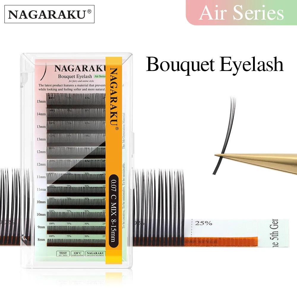 Bouquet Eyelash Extensions 5D Russia Volume Spike Anime Effect Flower Shape for Eye Beauty