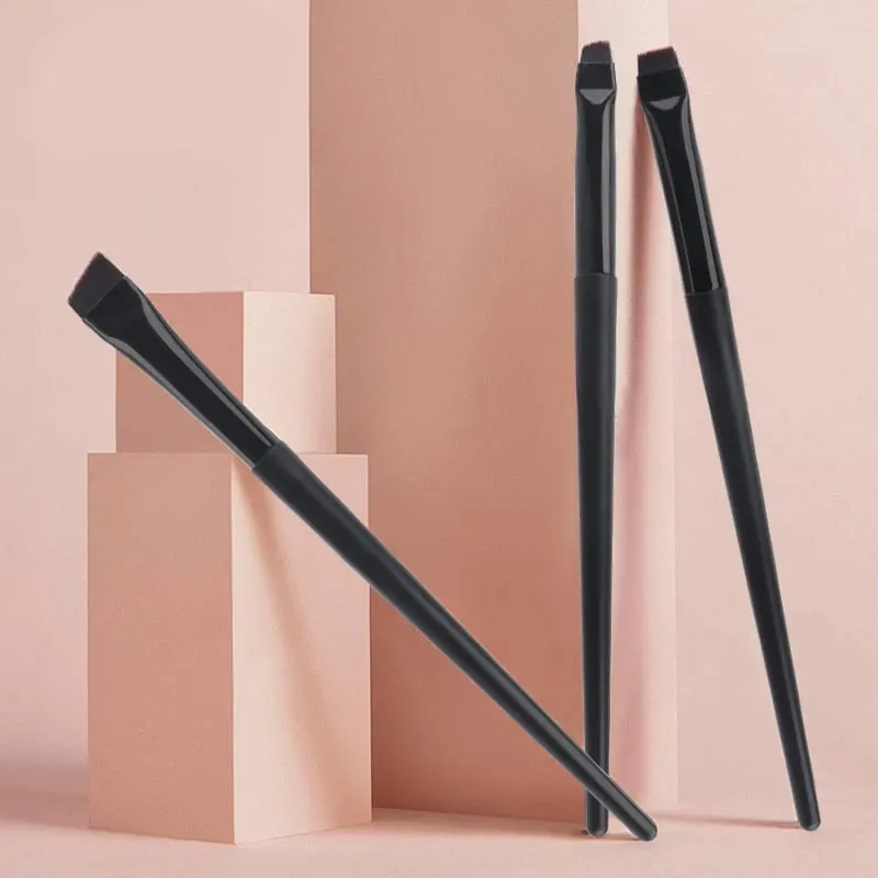 1/3 Pcs Blade Eyeliner Makeup Brush Set Ultra Thin Fine Angle Flat Eyebrow Brushes Under The Eyes Place Precise Detail Brush