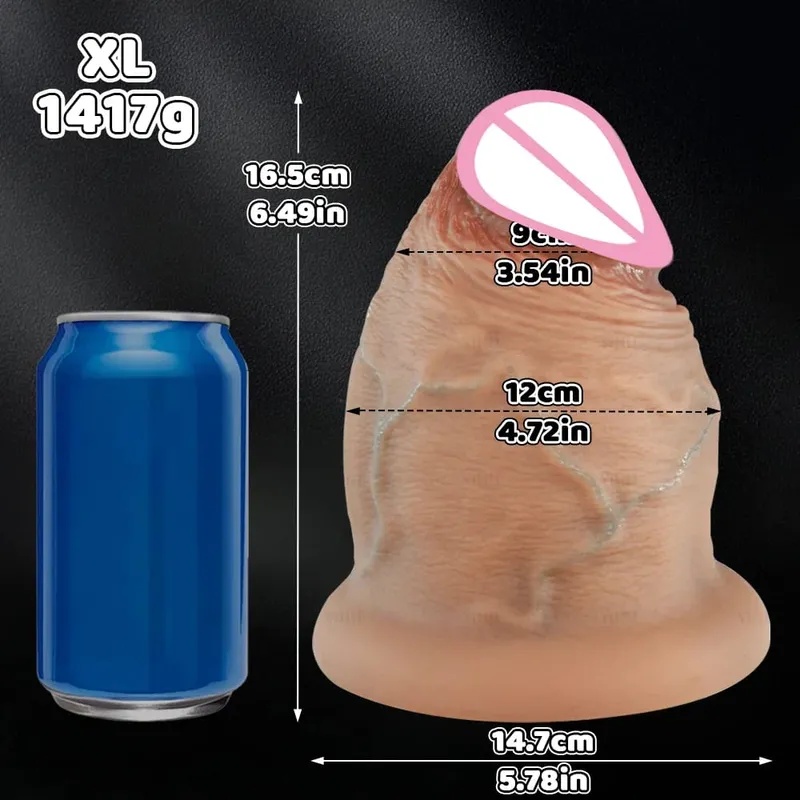5 Sizes Silicone Dildos Butt Plug Thick Anal Plug Realistic Huge Thick Dildo With Suction Cup Adults Toys Sex Toys For Women Man