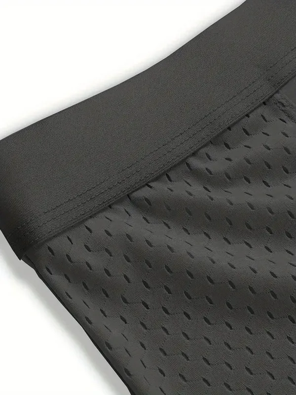 8 Pack Mesh Men's Underwear with Ice Silk Breathable and Comfortable, Fashionable and Sexy Men's Flat Corner Shorts Men Boxer