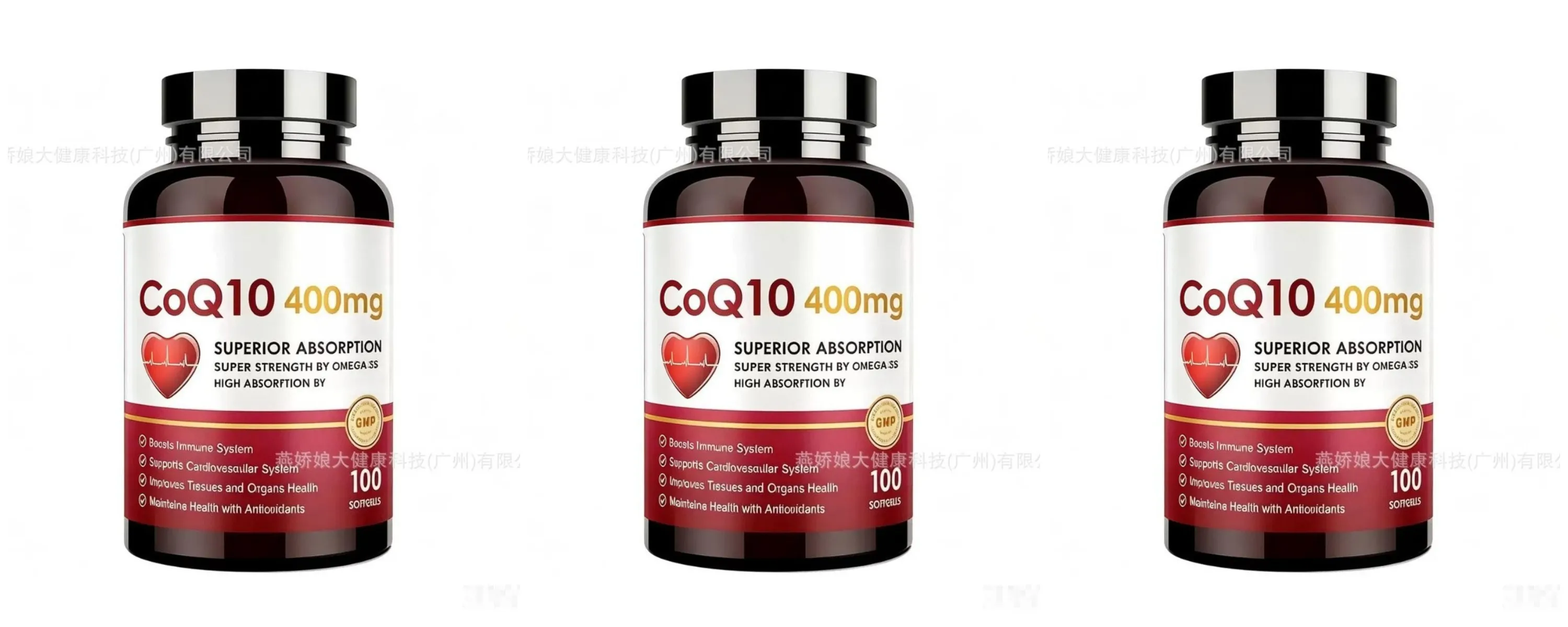 CoQ10 400mg Softgels with PQQ - High Absorption Coenzyme Q10 for Heart Health Energy & Immune Support Non-GMO Gluten Free 60ct