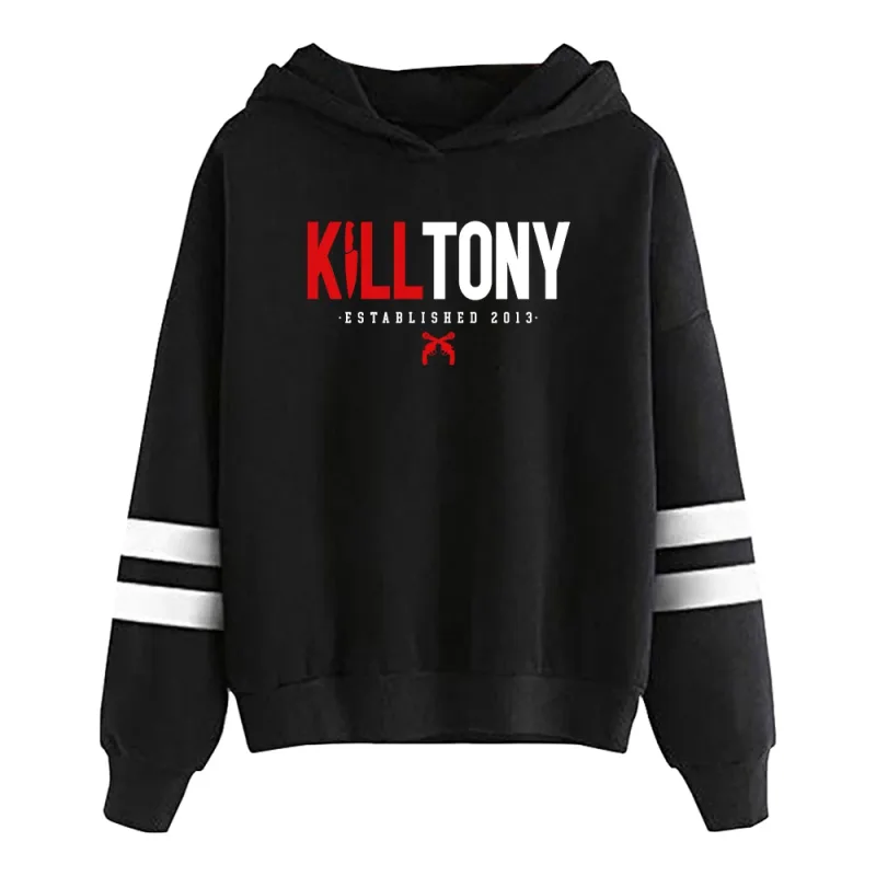 Толстовка с капюшоном Kill Tony Merch унисекс, без карманов, с рукавами с параллельными перекладинами, уличная одежда, женская и мужская толстовка с капюшоном, забавная одежда