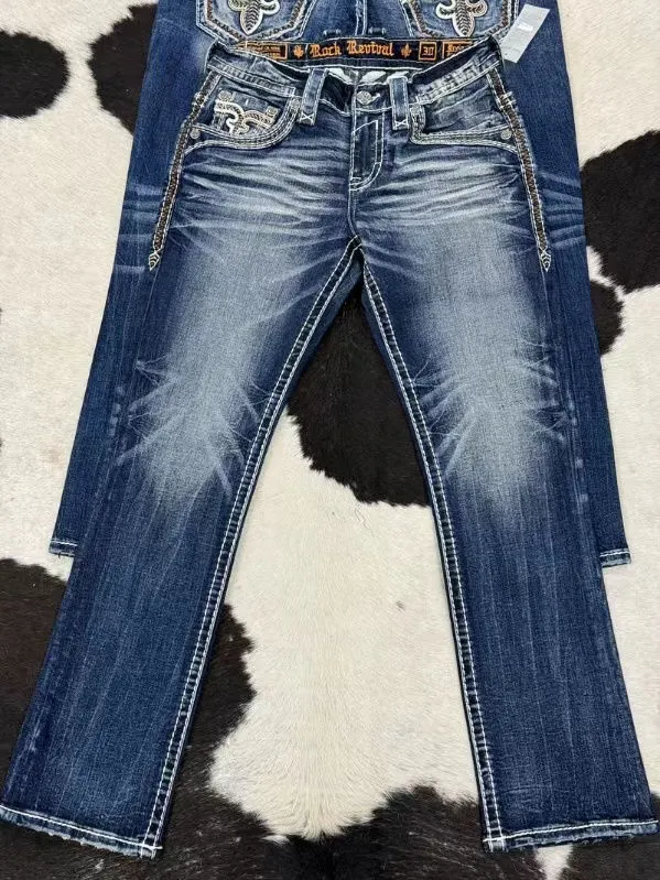 Washed Old Design High Street Loose Straight Wide-leg Slightly Pulled Jeans Clothing Cargo Men's Trousers Purple Brand for Men