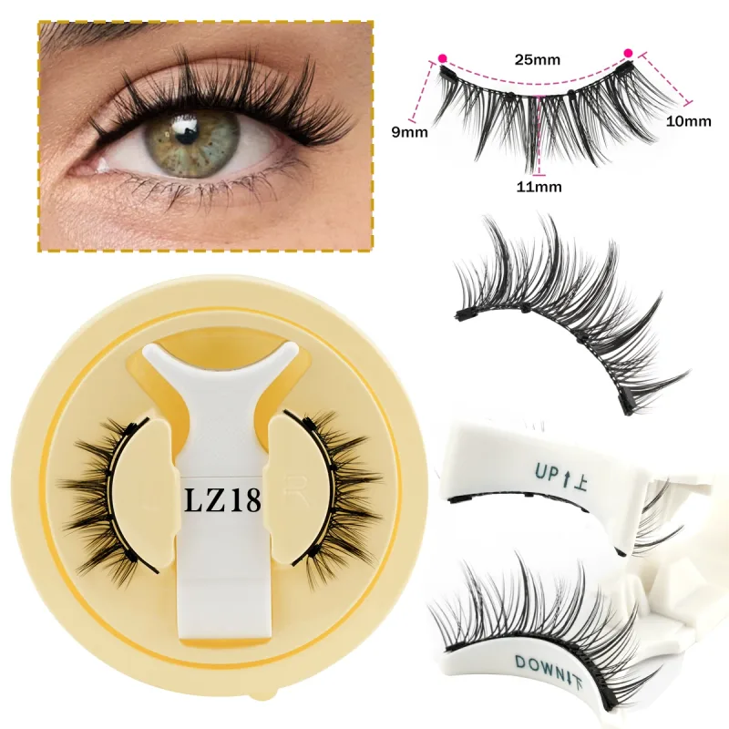 Magnetic Eyelashes No Glue Needed Reusable Natural Look 3D Faux Mink Lashes Easy Apply Magnetic Lashes Set for Eye Makeup Tool — image 5