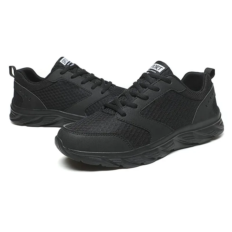 Men's Sneakers Breathable Flats Shoes Men Lace Up Casual Running Sports Shoes Comfortable Man Walking Shoes Tennis Male Sneakers