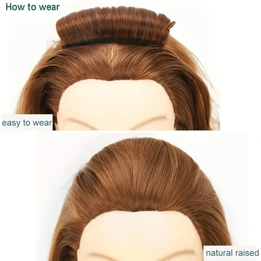 Synthetic Hair Invisible Bangs Pad High Straight Hair Up Comb False Hair Accessories Natural Hair Extension For Women Wig
