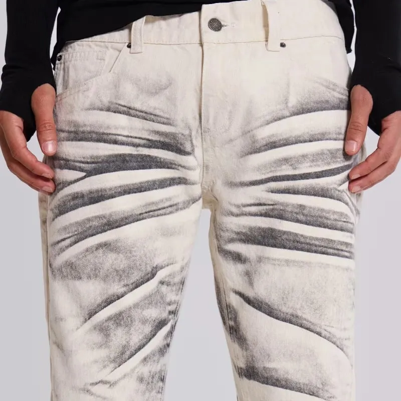Y2K Vintage Distressed Micro Flared Jeans Washed High Street Hip Hop Wide Leg Denim Pants Gothic Slim Fit Unisex Trumpet Jeans — image 5