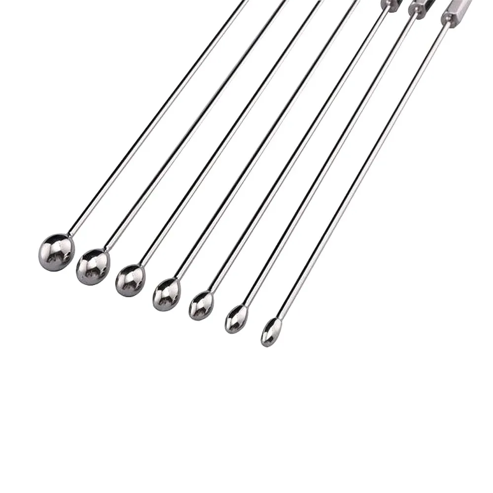 7 Size Metal Penis Plugs Urethral Massage Prostate Masturbation Men's Sex Toys Urethral Wand Dilatation Male Urethral Plug — image 1