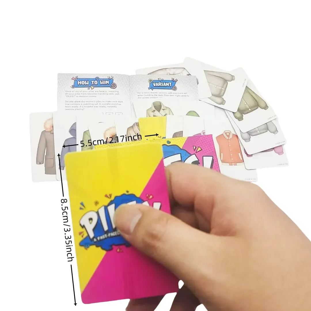Clothes Matching Game a Multiplayer Casual Board Game Card Game a Fun Tabletop Card Toy for Parties Team Building and Family Interaction with Simple Rules That Are Easy to Learn Circle-Based Competitive Play a Brain-Teasing Stress-Relief Ac