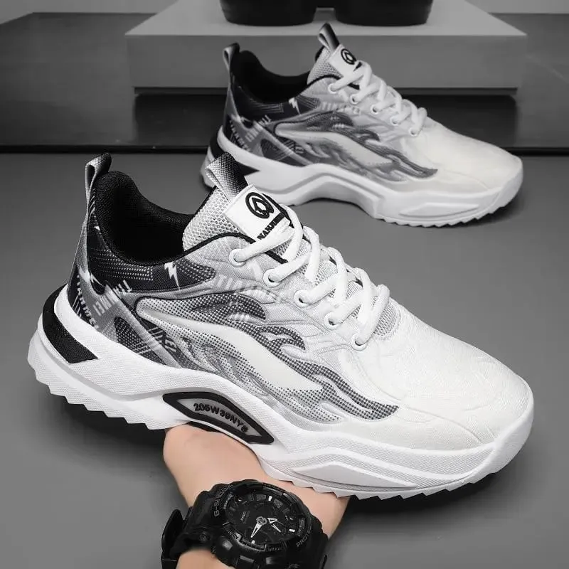 Free Shipping Men Shoes Casual Sports Walking Sneakers Lightweight Breathable Outdoor Autumn Spring Leather Height Increasing