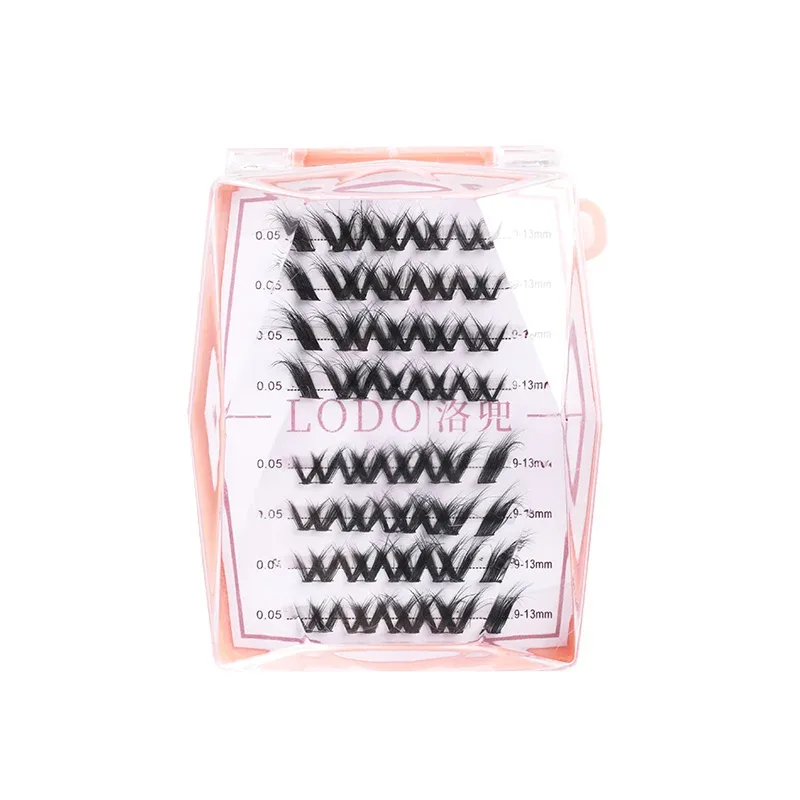 NEW Mix 8DFluffy Single Cluster Extension Eyelash Segmented Natural Mink cat Eye Effect μακιγιάζ Βλεφαρίδες Ατομικές ψεύτικες βλεφαρίδες