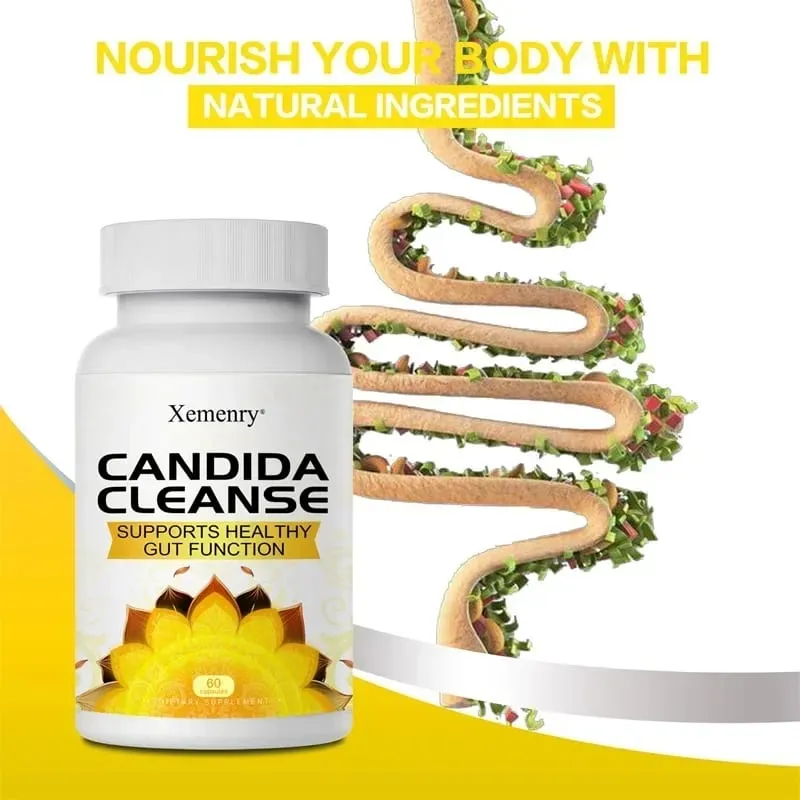 Candida Cleanse - Bevordert darmreiniging en ontgifting Verbetert de spijsvertering en verlicht constipatie en een opgeblazen gevoel