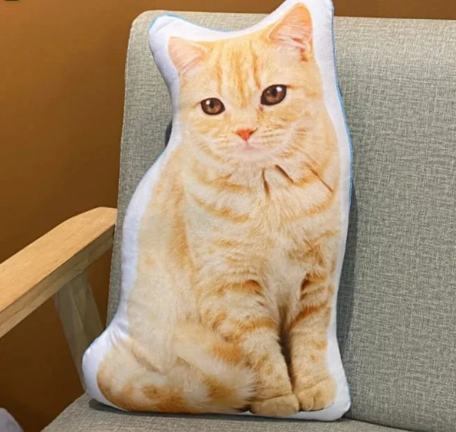 3D printed simulation dog pillow funny pet shaped pillow living room bedroom soft decoration personalized holiday gift