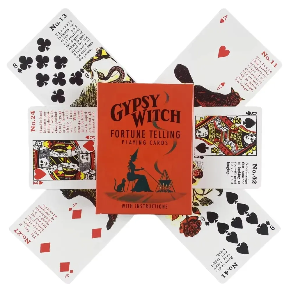 Gypsy Witch Fortune Telling Playing Cards Tarot Deck Cards Games Oracle Famliy Game Fun Classic Fate Boardgame Altar