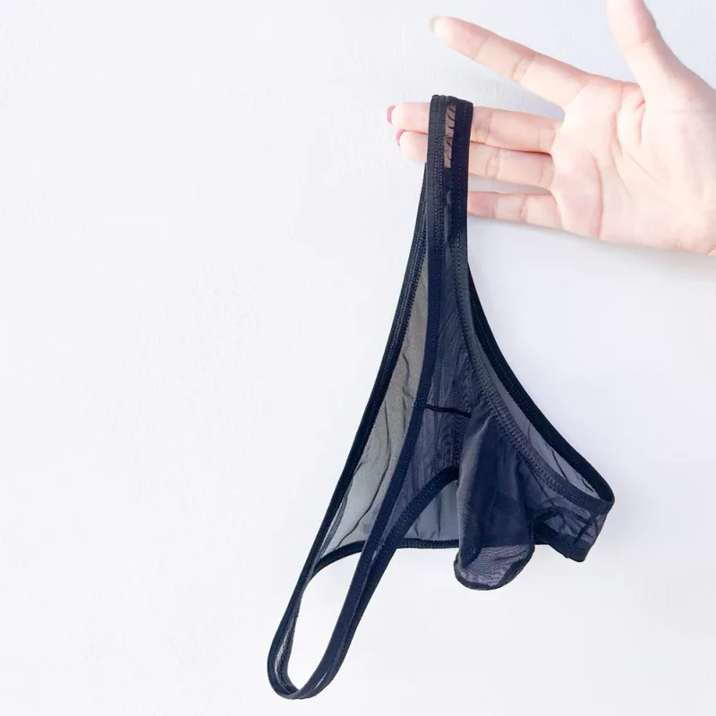 1PC Summer New Underwear Men's Ice Silk Briefs Ultra-thin Transparent Breathable Sexy Comfortable Low Waist Underpants For Men 3256809692642600 — image 12