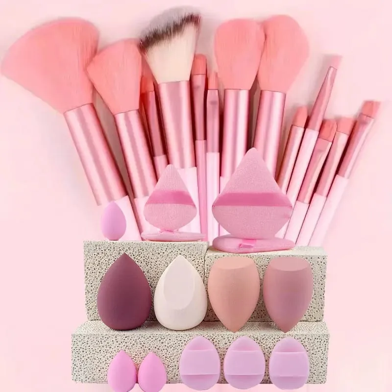 13PCS Makeup Brush Set Foundation Concealer Powder Eyeshadow Blush Brush Kabuki Blending Cosmetic Beauty Tool for Face