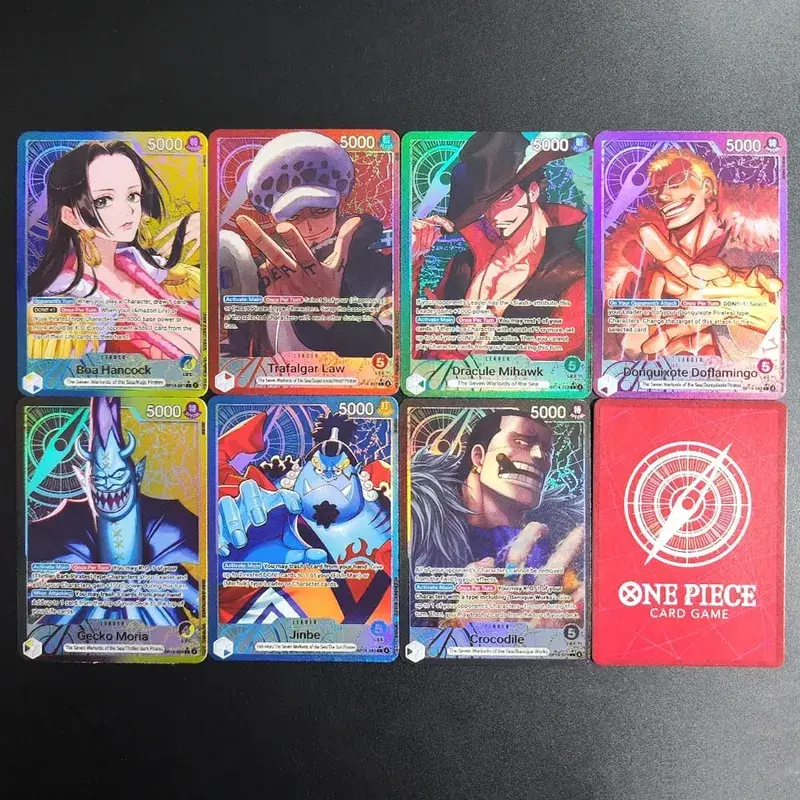 Proxy One Piece Card Mihawk OP14-020 Hancock Crocodile Jinbe Law Doflamingo The Azure Sea's Seven English TCG Anime Card