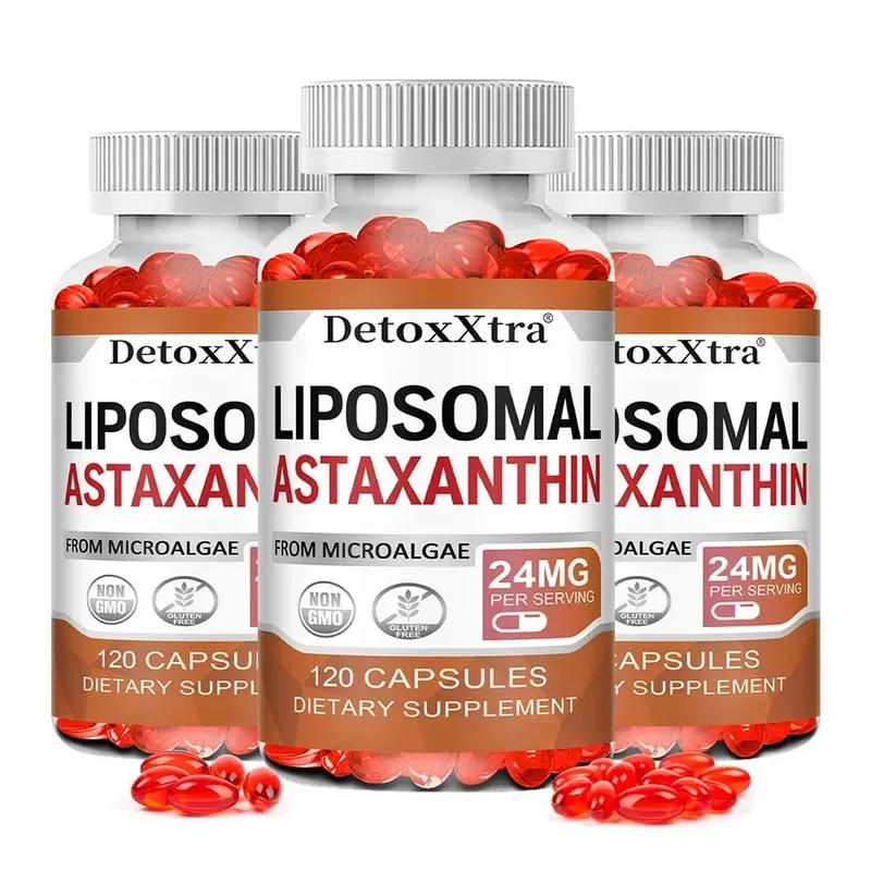 Liposomal Astaxanthin 24mg High Absorption Premium Antioxidant Supports Metabolism Eye Skin Joint & Immune Health Non-GMO