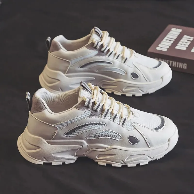 Men Breathable Slip On Casual Shoes Lightweight Low Top Walking Sneakers Outdoor Fishing Parks Exercise Brown Mesh Fabric — image 3
