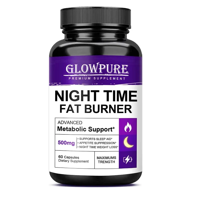 Boost Metabolism & Suppress Appetite with Night Time Fat Burner - Healthy Weight Management Capsules for Weight Loss