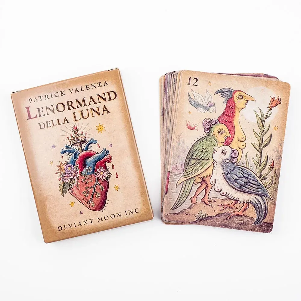 Lenormand Della Luna Tarot Deck 36 Stk Divination Fate Tarot Oracle Cards Party Entertainment Brætspilskort 7,3*10,2cm