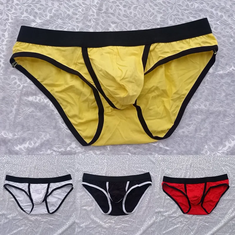 Gloednieuwe herenslips slipje ondergoed katoenmix elastische lage taille man M ~ 2XL zakje rekbare zomer alle seizoenen — image 1