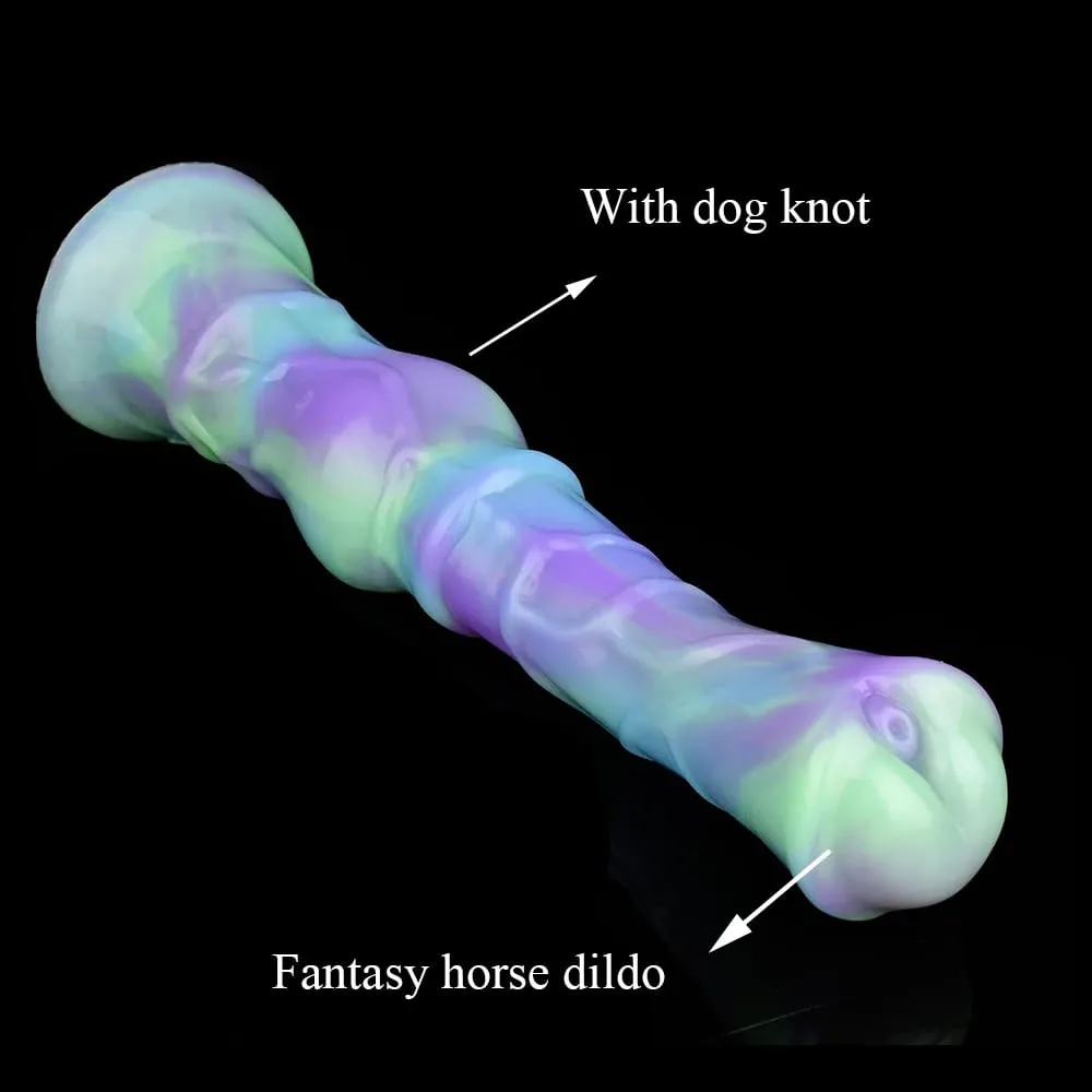Long Horse Dildo Silicone Female Masturbator Knot Animal Anal Plug Butt Prostate Massager Stimulator Sex Toys For Couple