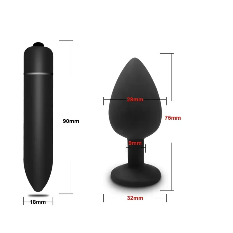 4 pçs silicone macio anal plug mini erótico bala vibrador butt plug brinquedo sexual para homens mulheres gay casais anal estimulador de próstata
