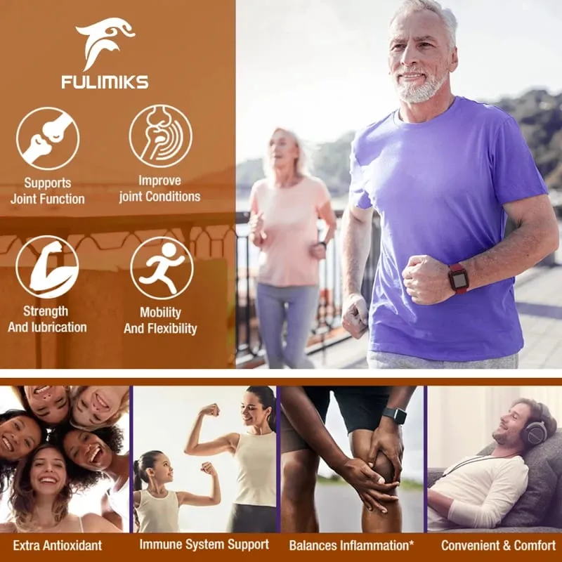 Bee Venom Joint Supplement with Glucosamine Chondroitin & Turmeric Supports Joint Comfort & Bone Health for Adults