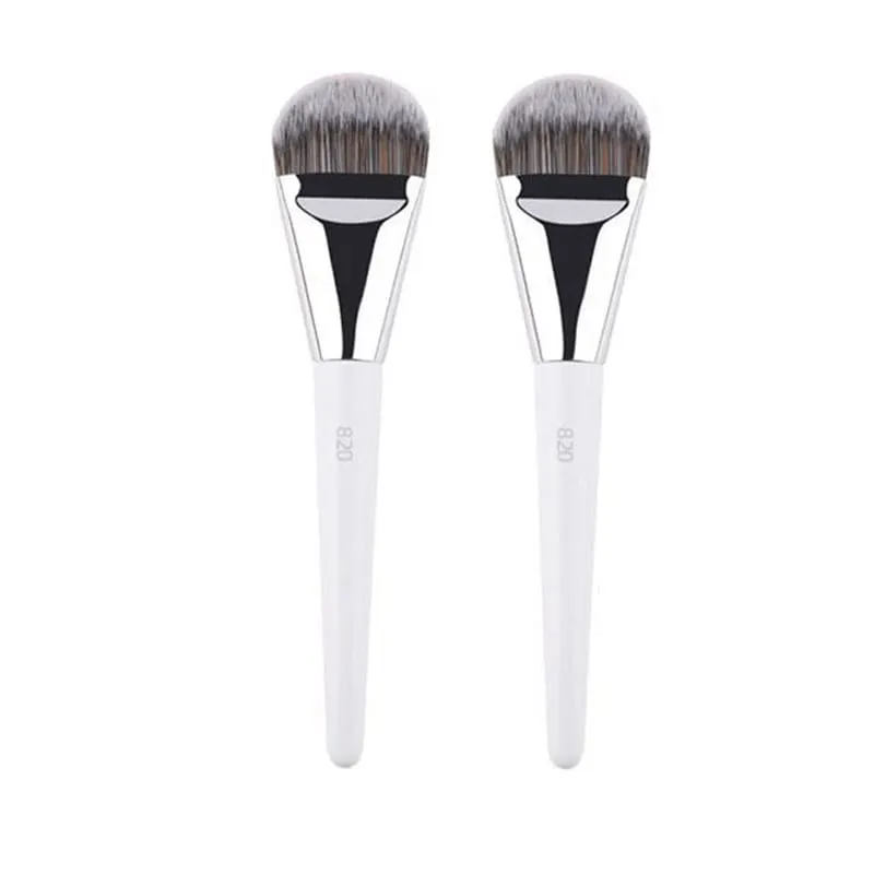 1 stk hvide pulver makeup børster 3D flydende foundation base make up børste Øjenskygge blanding Detail Face Eye Concealer Skønhedsværktøj