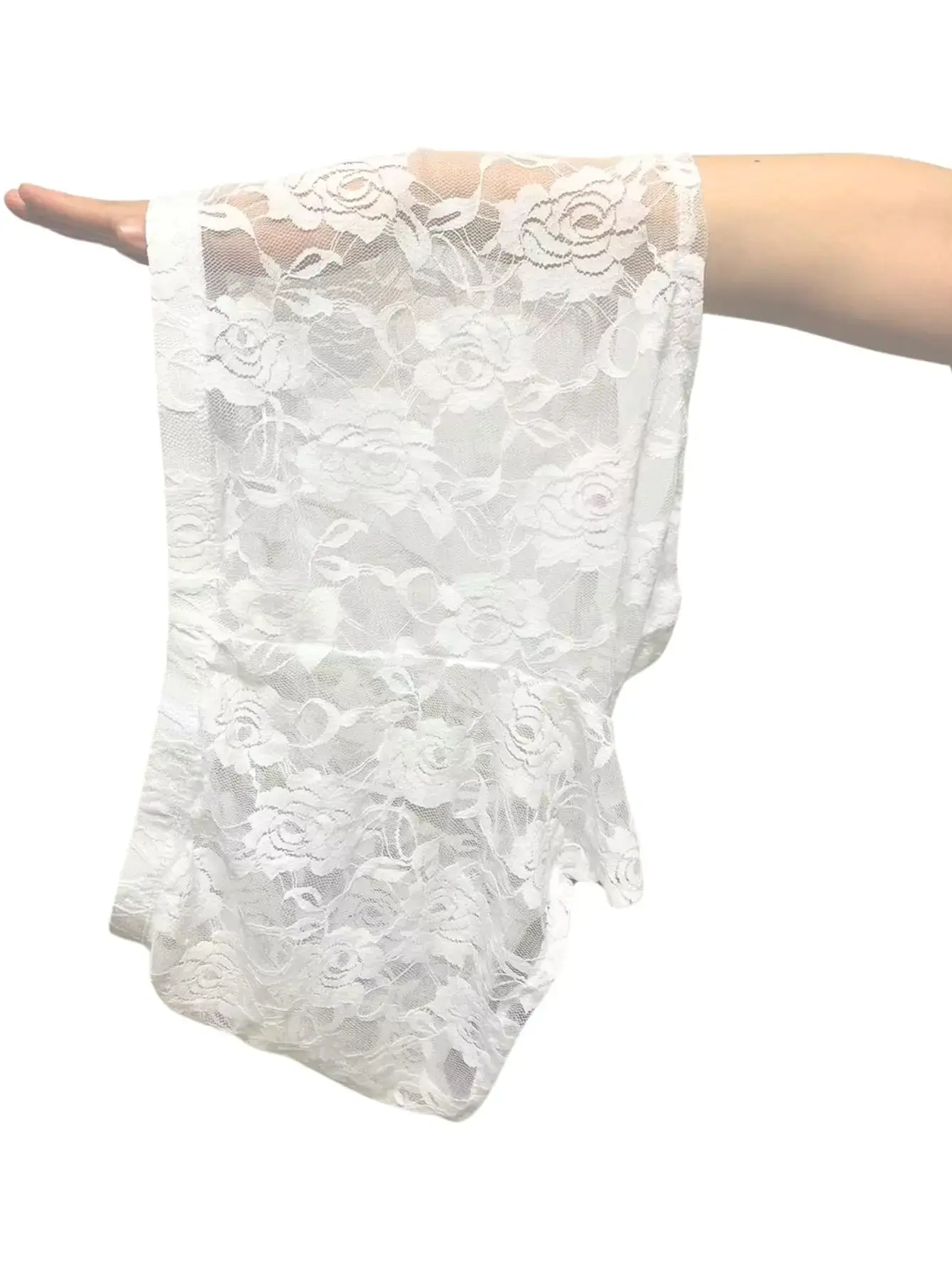 1Pc Men's Fashion New Design Sexy Lace Embroidery, High Elasticity Transparent Lace Flat Corner Underwear, Sexy, Ice Silk 3256811662670417