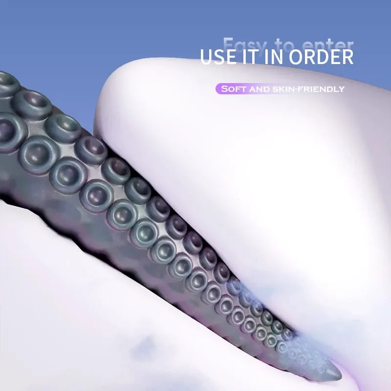 Vibrating Monster Dildo Sex Toys Octopus Tentacle Silicone G-Spot Clitoris Vibrators 7 Modes for Anal Vagina Nipple Stimulation