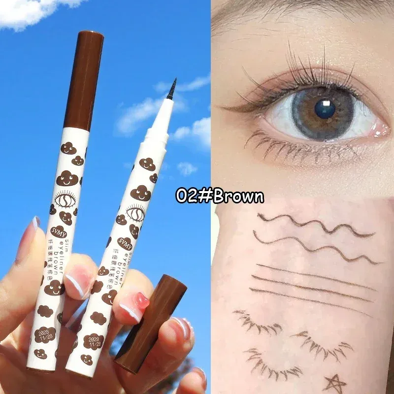 Stylo Eyeliner liquide mat naturel Ultra-fin, imperméable, séchage rapide, pour cils inférieurs, vers à soie, outil de maquillage pour les yeux lisses à haute teneur en pigments
