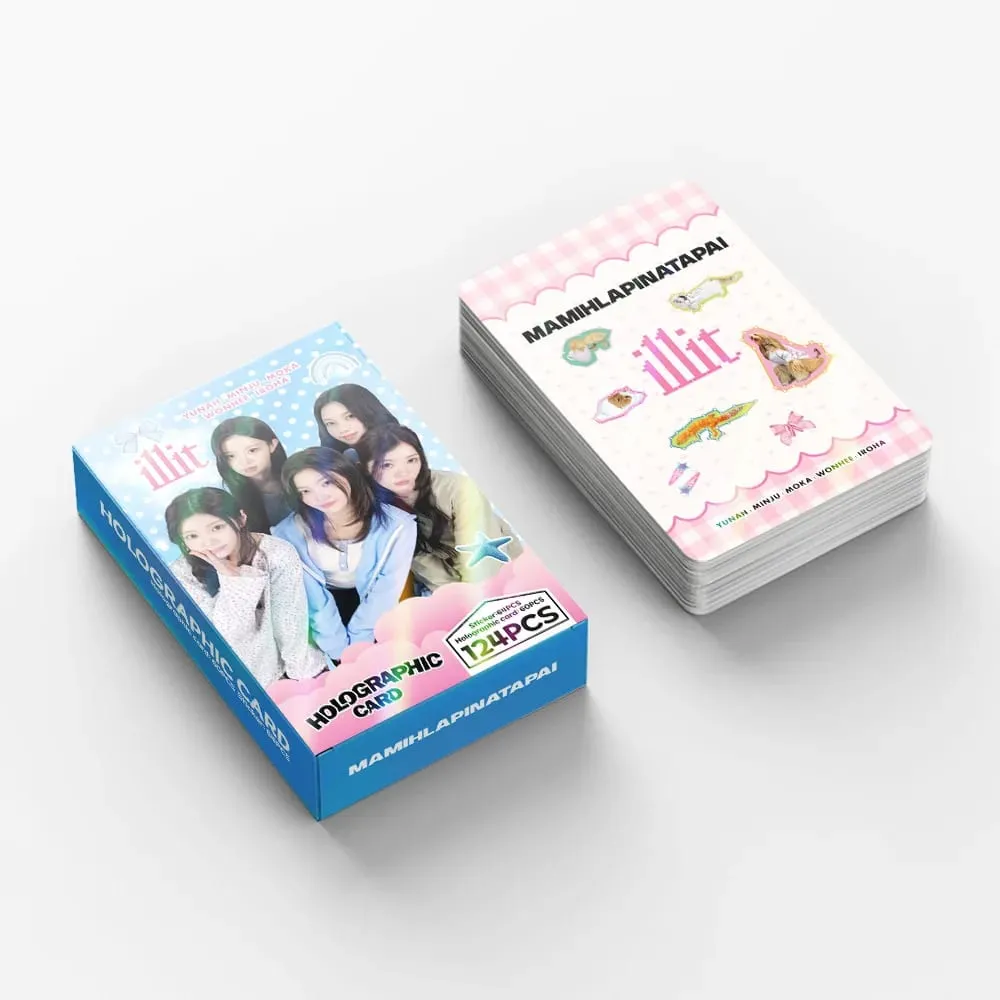 124 Laser Cards Girl Group New Album MAMIHLAPINATAPAI Flash Cards Star Stickers LOMO Greeting Cards Support Gift