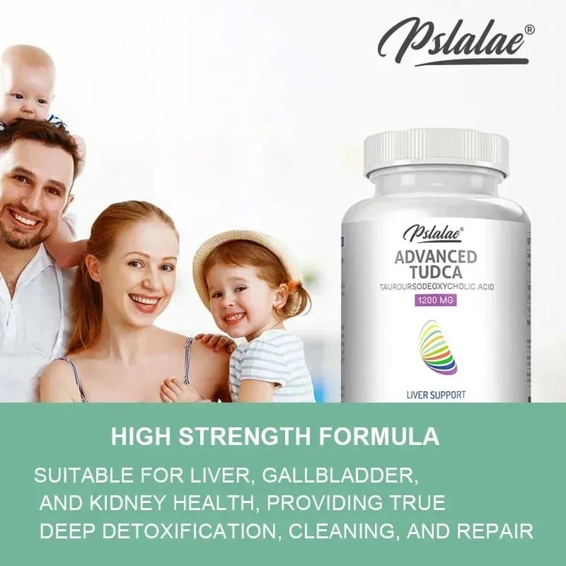 Supporto naturale per il fegato TUDCA 1200 mg - Supporta la disintossicazione e la riparazione della pulizia del fegato