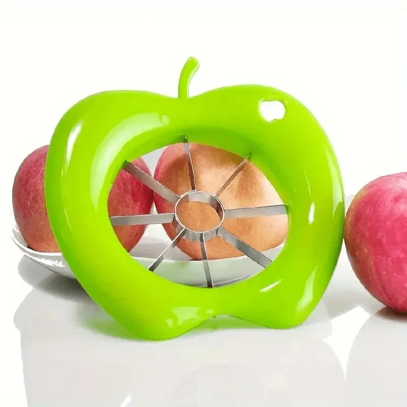 1pc Stainless Steel Apple Slicer - Manual Square Blade Kitchen & Dining Tool Ideal for Outdoor/Camping Outdoor kitchenware
