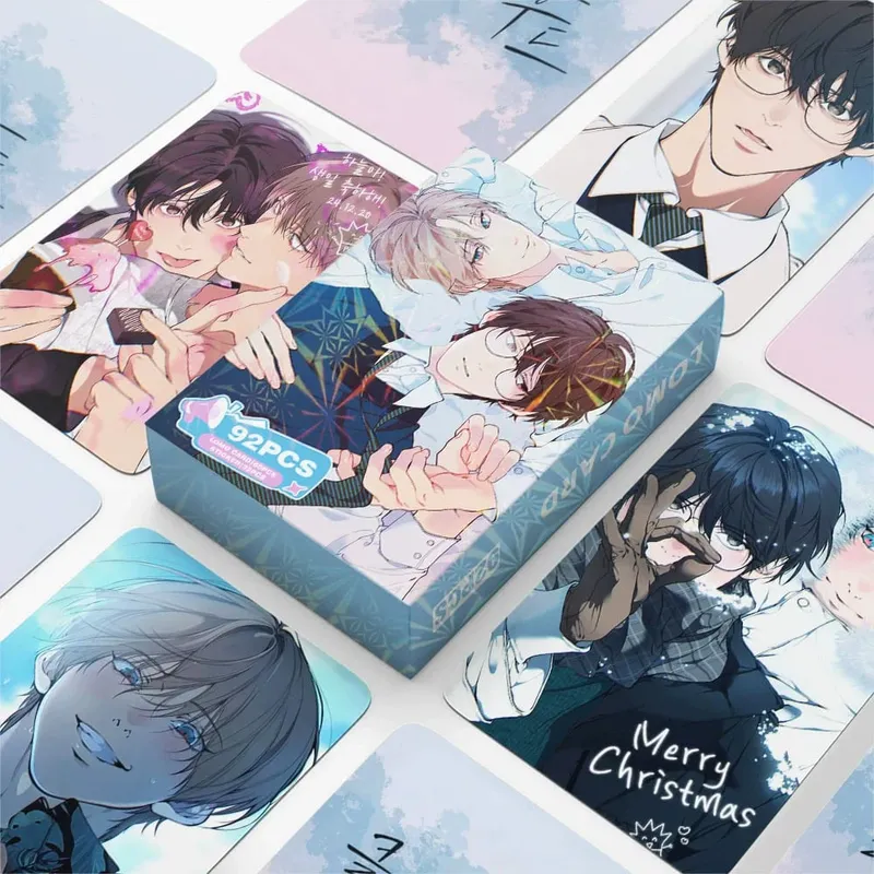 92PCS Korean Webtoon Lomo Cards & Mini Stickers - Anime Character Photocards Collection Perfect Gift for Fans — image 4