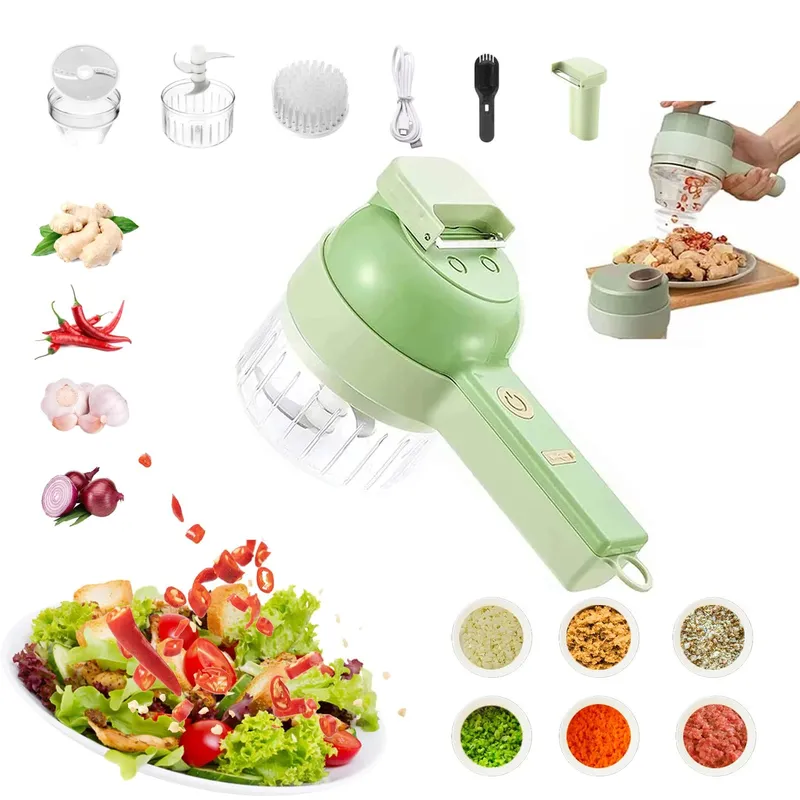 4 in 1 Handheld Electric Vegetable Cutte