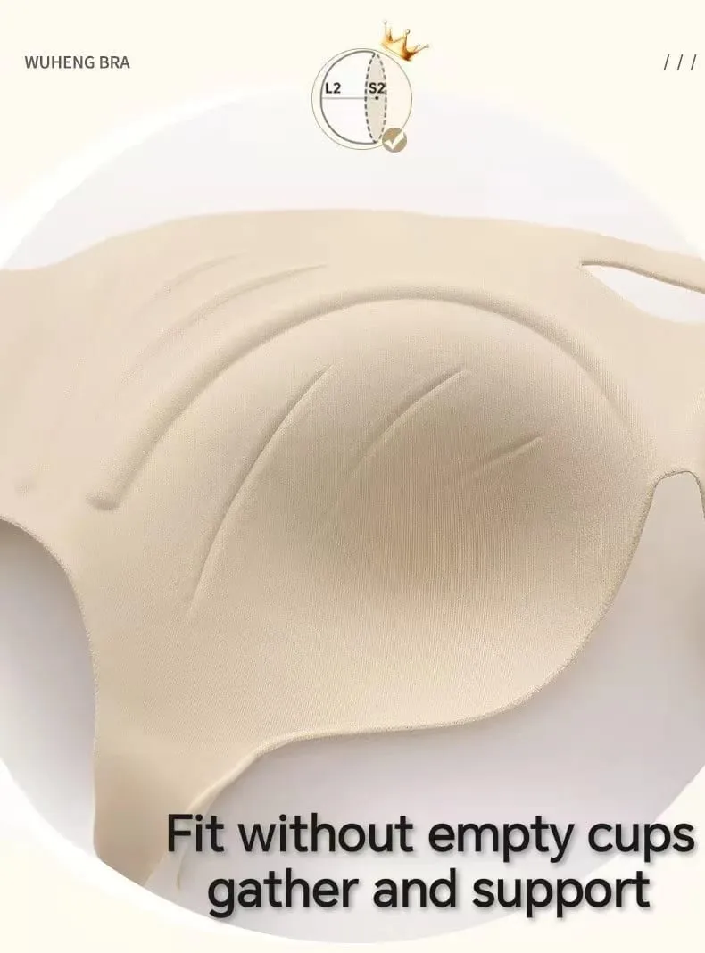 New Hollow-out One-piece Seamless Comfortable Push Up Lingerie Small Breast Gathering Anti-sagging No Steel Ring Bra