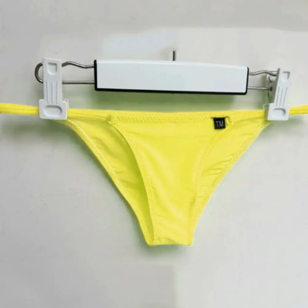 Men Solid Color Thin Soft Breathable Very Hot Lingerie Gay Sissy Pouch Underwear Solid Underpants Panties Briefs Men's Clothing