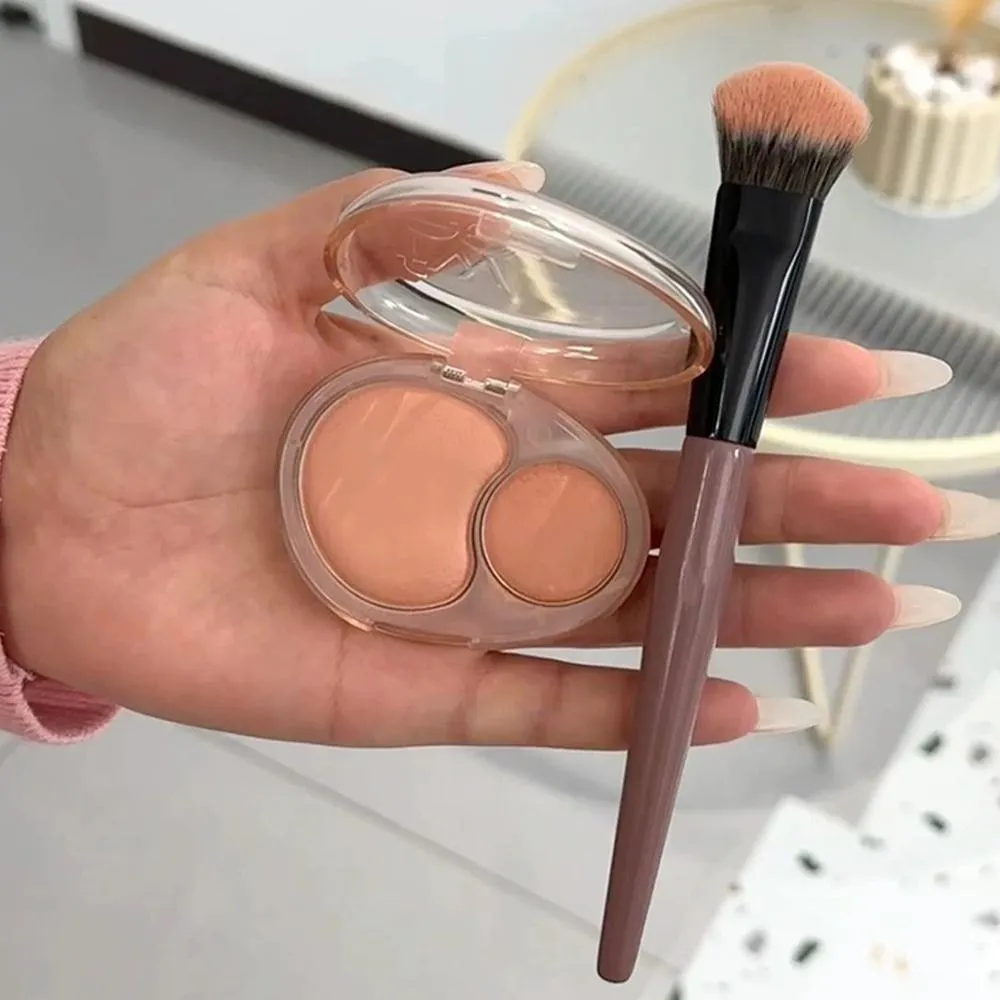 Powder blusher brush on slope Cream Liquid Blush Makeup Brushes Flat Small Precise Blush Brush Makeup Tools