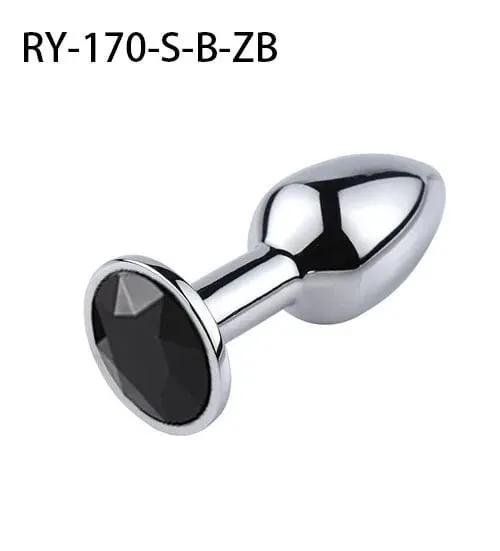 1Pcs Crystal Anus Metal anal plug Jewelry base novice player to senior player 5 size SM Butt g-point massage BDSM sex toys