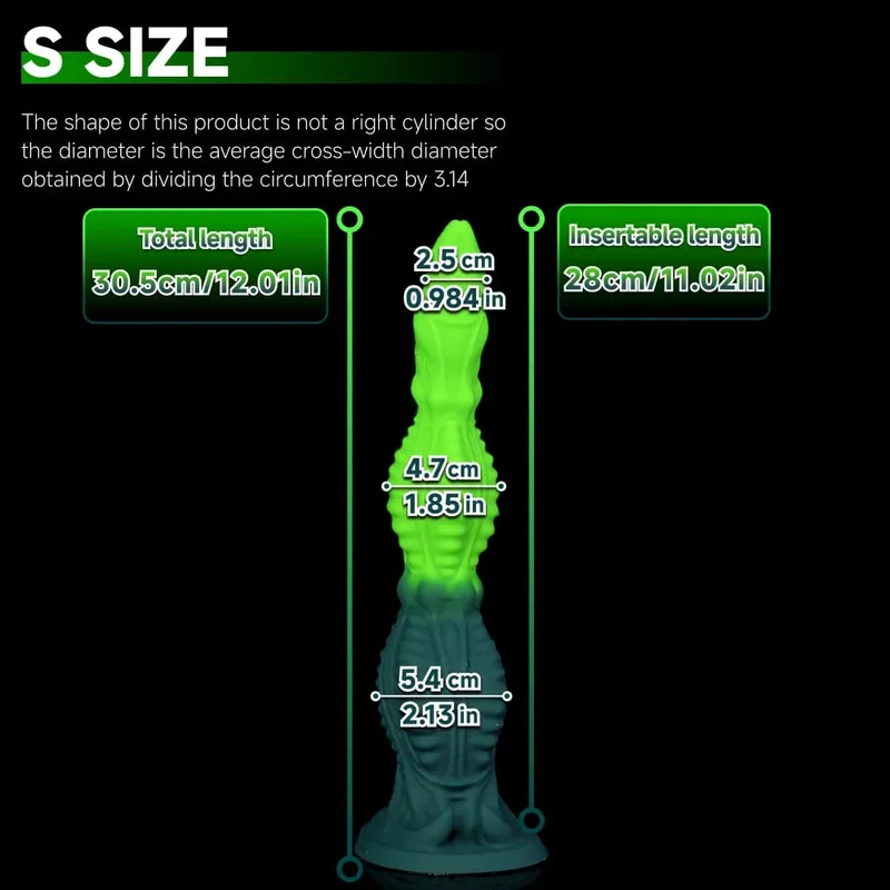 Oieffur Huge Alien Tentacle Butt Plug Fantasy Anal Dildo Rear Stimulator Adult Sex Toy Waterproof Silicone Strong suction cup