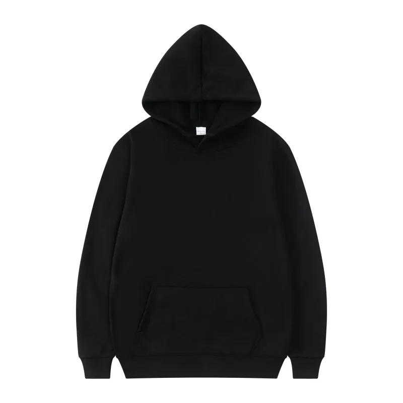 Men Fashion Hooded Sweatshirt Pullover Hoodie Unisex Black White Hoodies For Men Sudaderas Para Hombres Polerones hit product — image 1