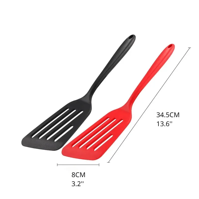 Æg Fisk Stegepande Spatel Scoop Fried Skovl Silikone Turners Køkkenredskaber Køkkenredskaber Madlavning Tilbehør Gadgets