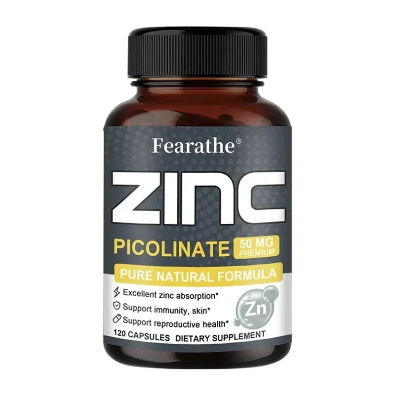 Zinc 50 Mg - High Potency Pure Zinc Supplement Boosts Immune Function Promotes Healthy Skin and Promotes Bone Marrow Health
