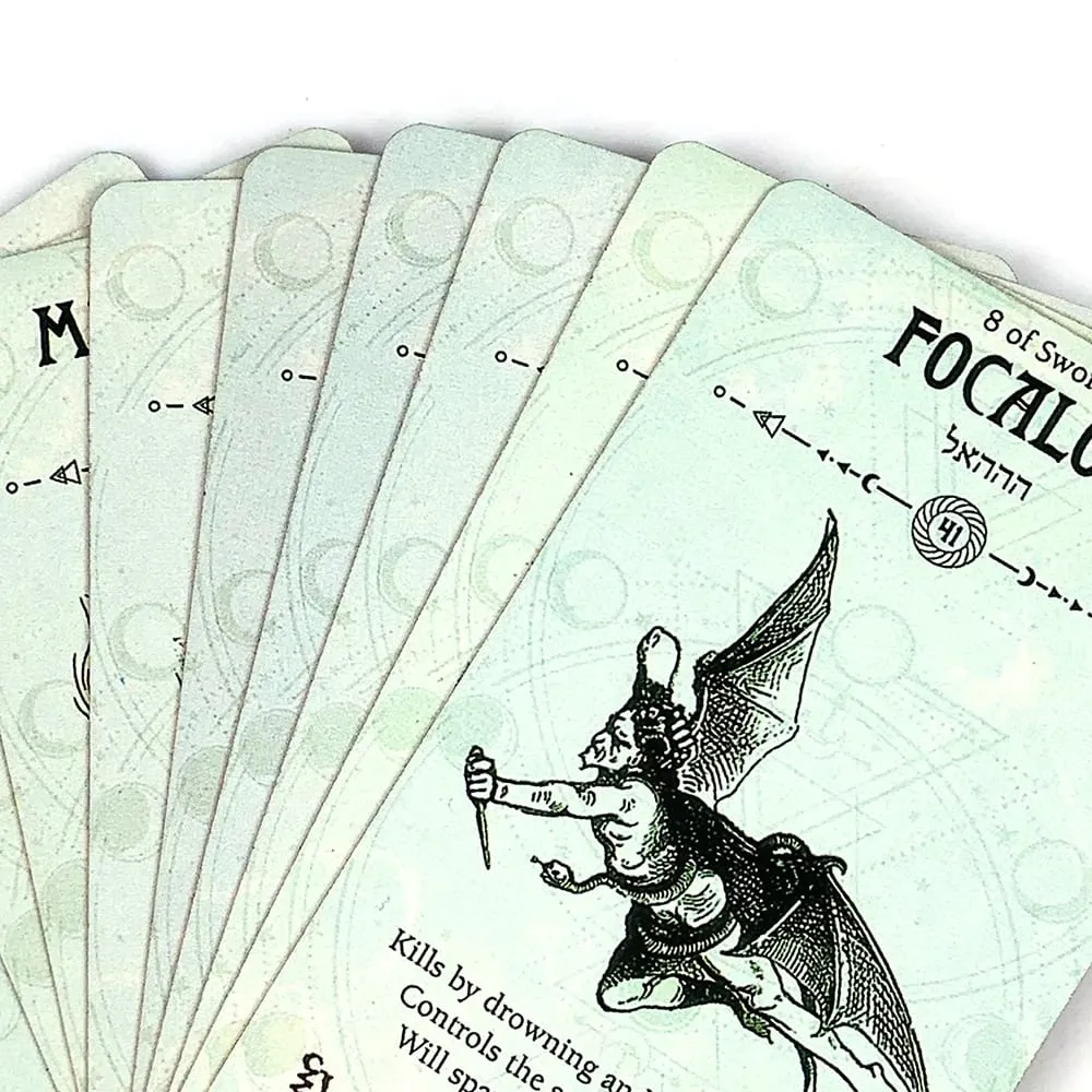 Occult Tarot In A Tin Metal Box Tarot Deck With PDF Guide Book Fate Divination Cards Game Great For Beginners & Party Games