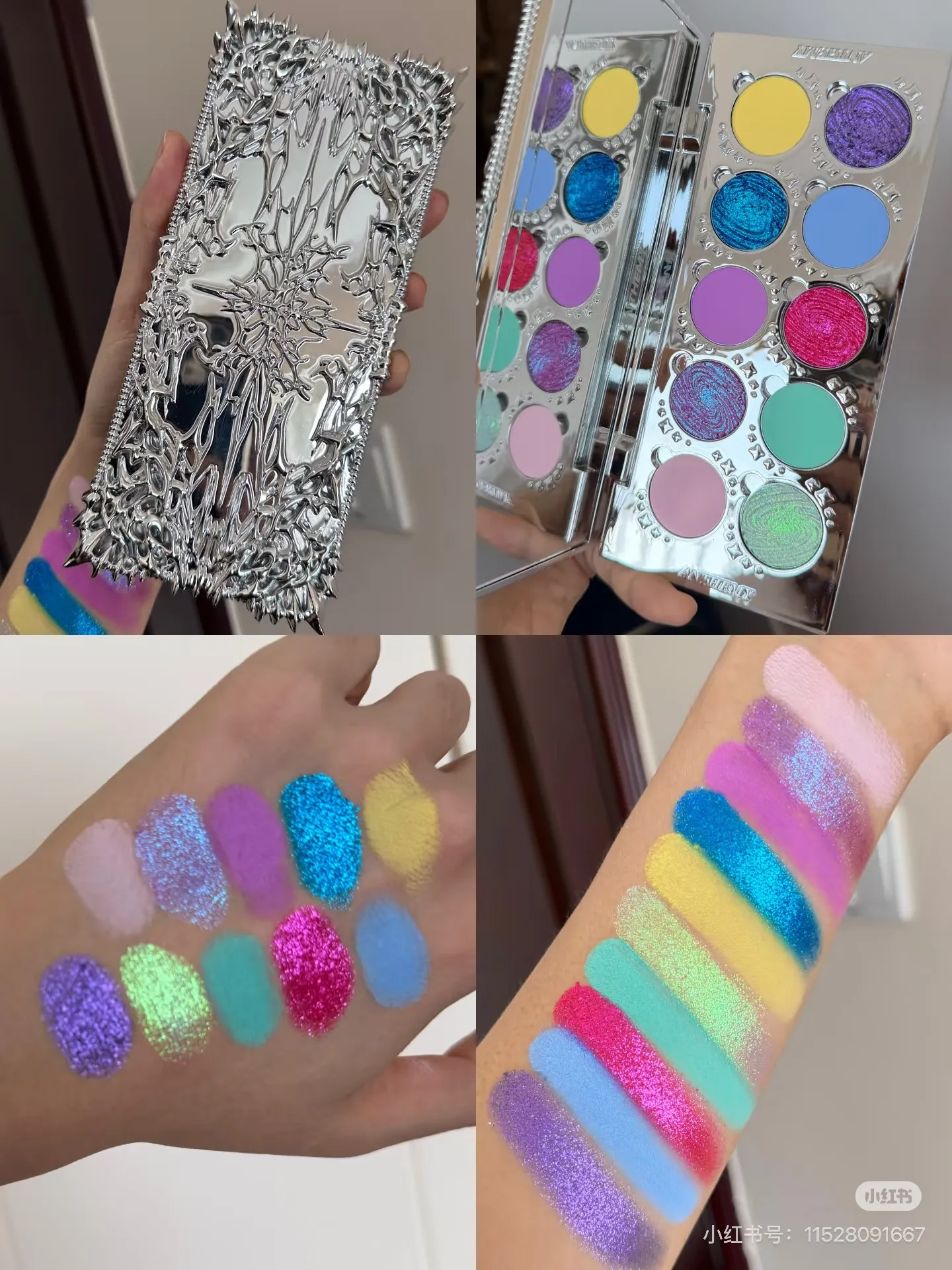 Anthemy Chameleon Single Eyeshadow Green Shimmer Smoky Waterproof Long-Lasting Highly Pigmented for Cosplay Eye Makeup